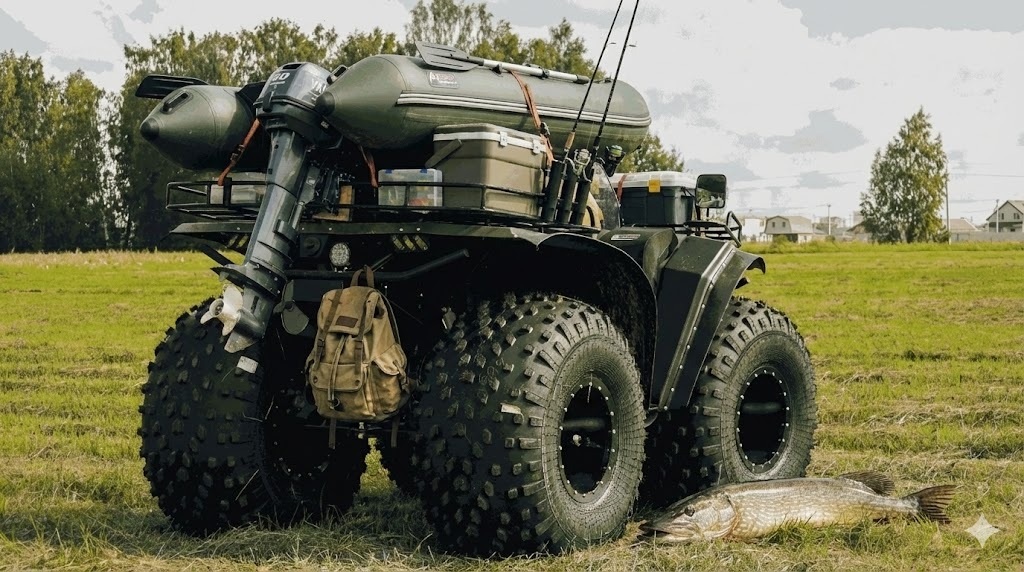 Спуск катера без слипа