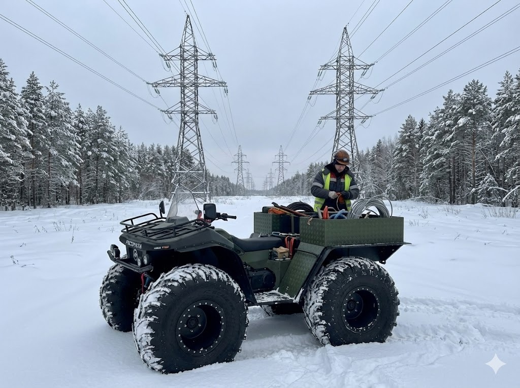Транспортировка тяжелых кабелей