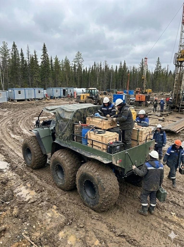 Пересменка в условиях бездорожья