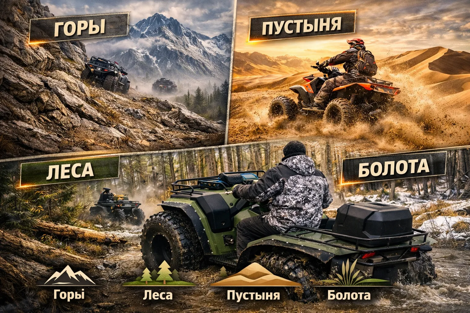 Особенности вождения в разных условиях: горы, леса, болота, пустыни