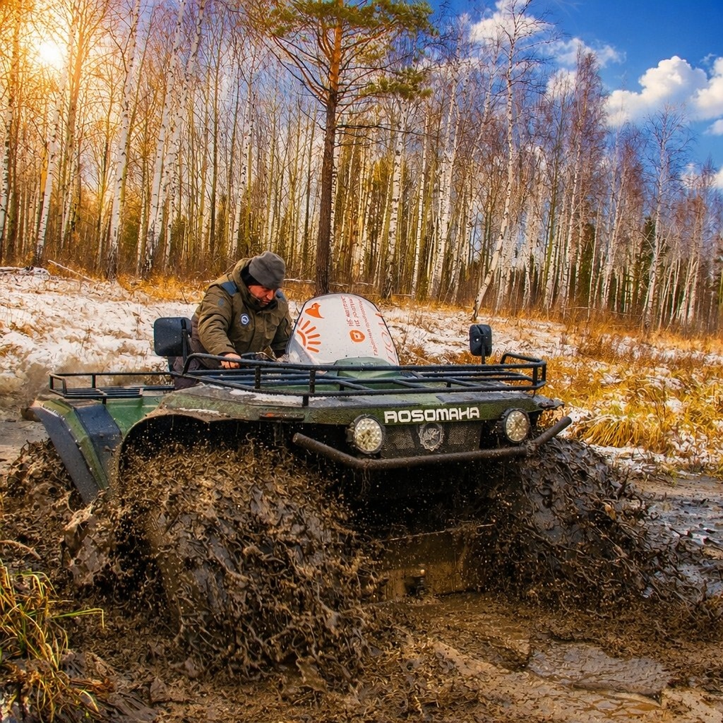 Росомаха проходит сложную грязь