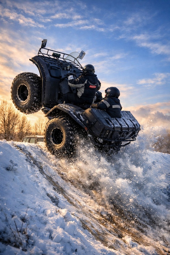 Вездеход Росомаха в прыжке